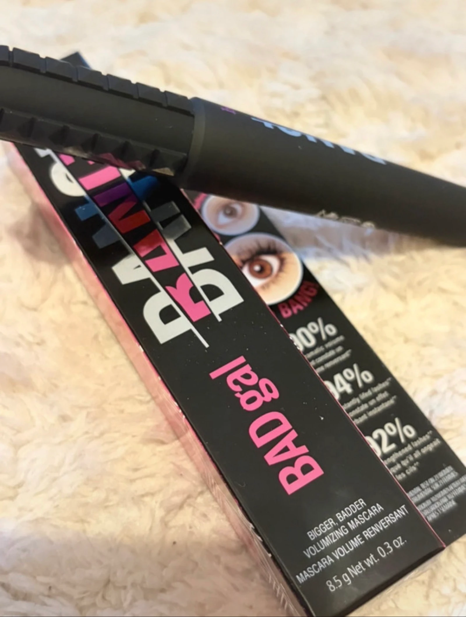 Máscara negra gran formato bad gal benefit nueva nunca usada – photo 3